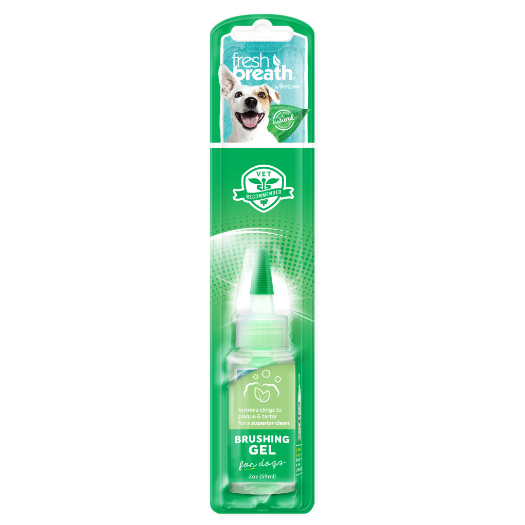 Tropiclean Fresh Breath Dental Brushing Kit & Gel for Dog
