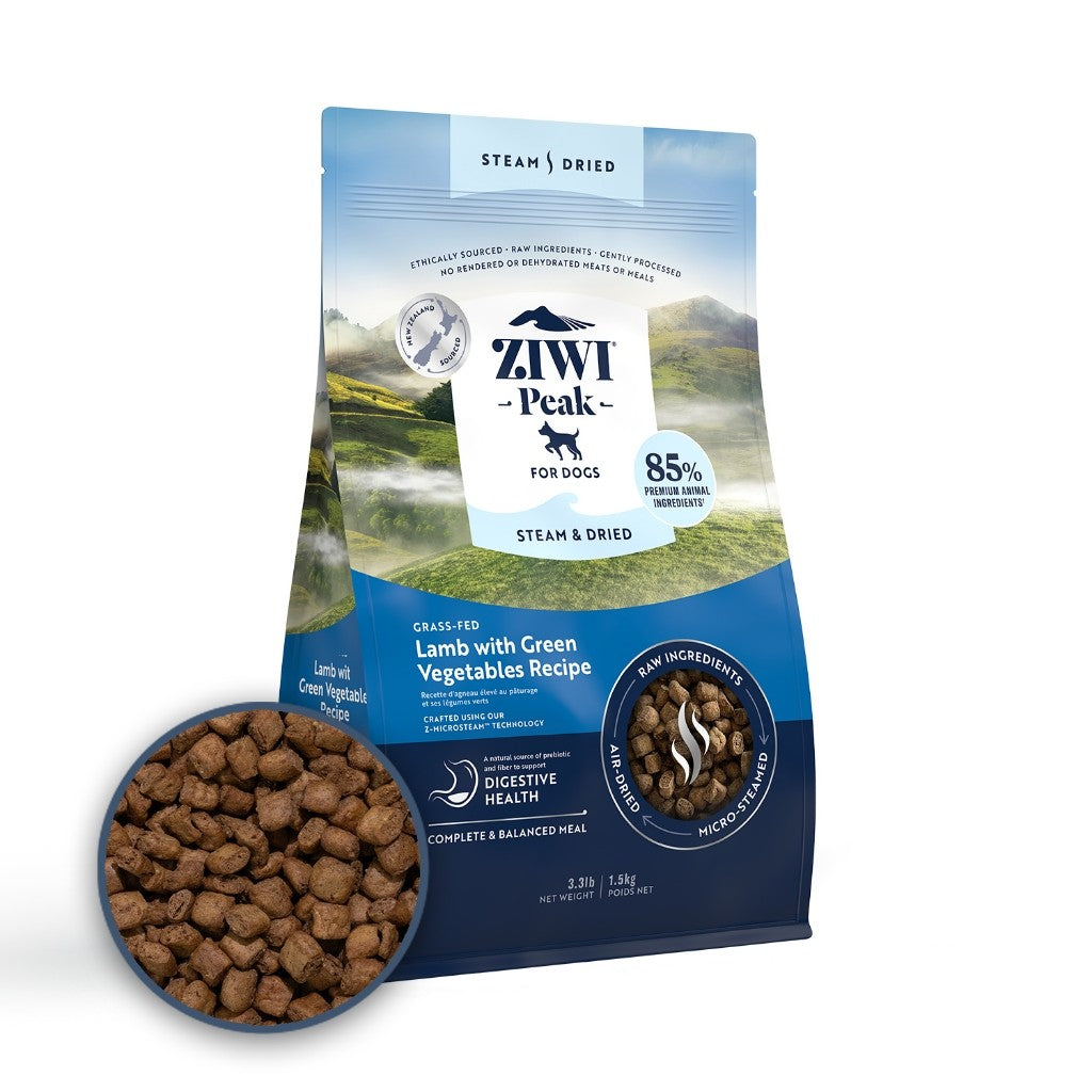 Ziwi Peak Steam & Dried Dog Food and Topper | New Zealand Premium Recipes