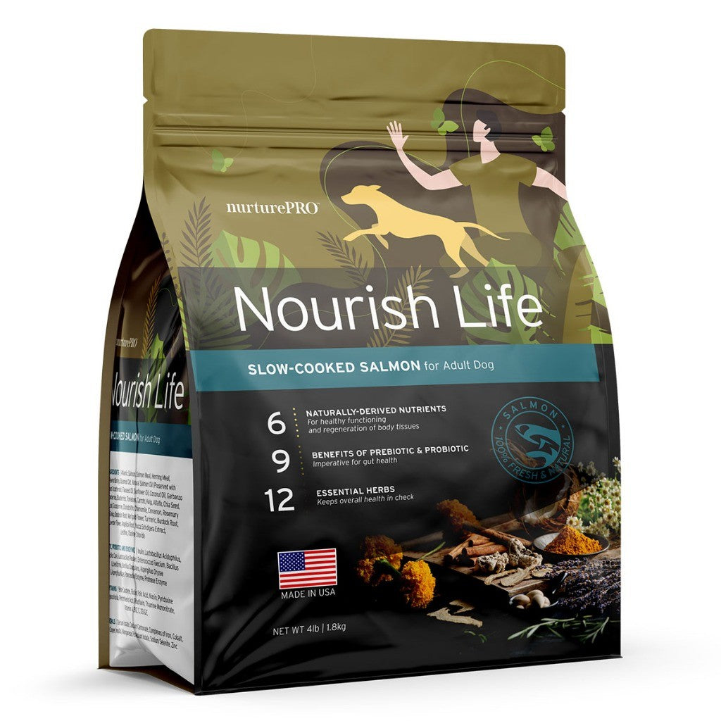 Nurture Pro Original & Nourish Life Dry Dog Food-Salmon, Chicken, Pork, Lamb