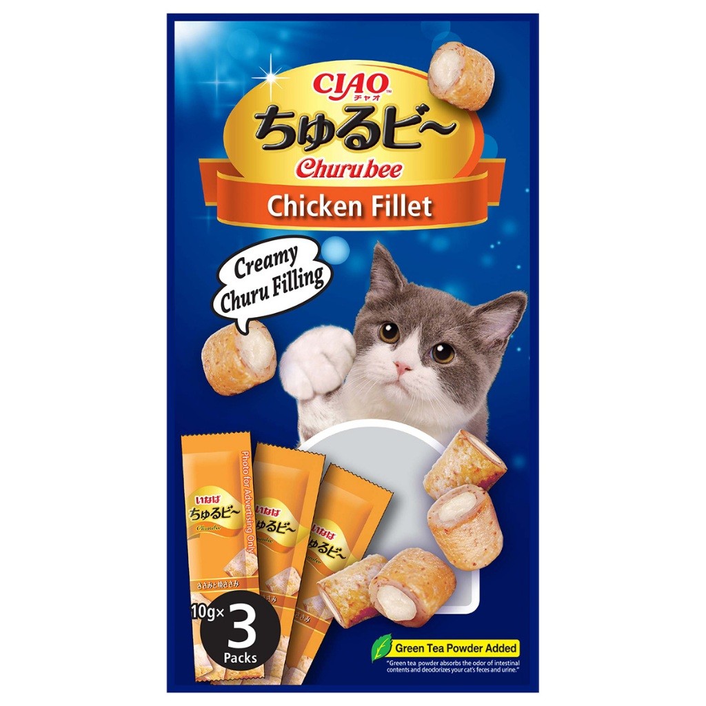 Ciao Churu Bee Liquid Cat Treats 30g (10g x 3) | Chicken Maguro Tuna Sasami