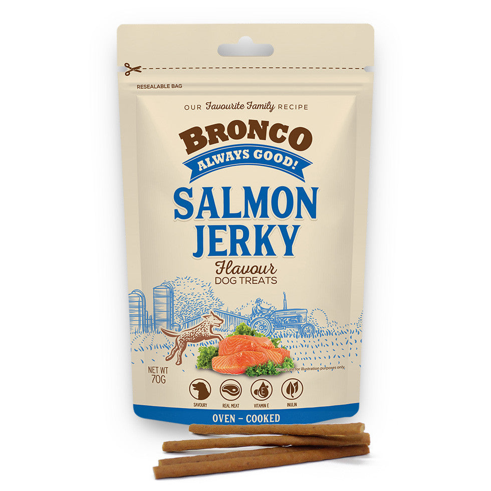 Bronco Jerky Dog Treats 70g