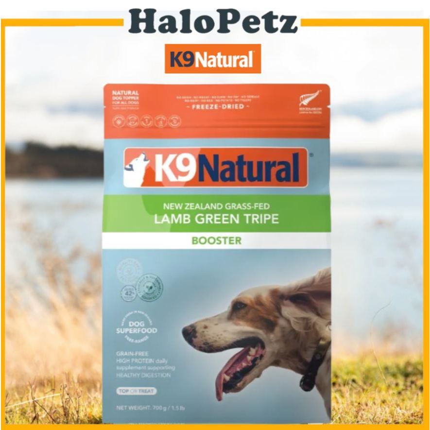 K9 Natural Freeze Dried Lamb Green Tripe and Beef Tripe Booster Dog Food