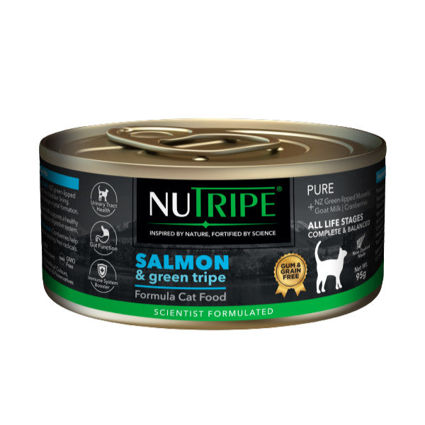 Nutripe Cat Pure with Green Tripe Can Food 95g