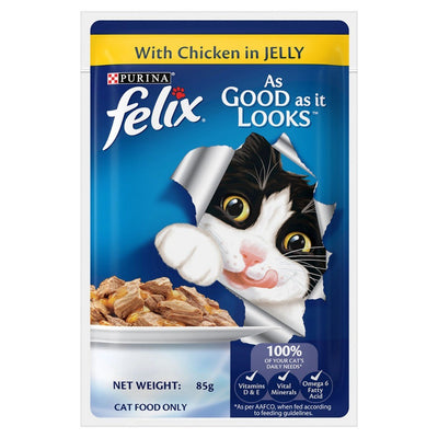 Purina Felix As Good As It Looks Jelly Cat Pouch 85g | Wet Food