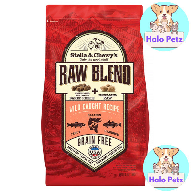 Stella & Chewy's Raw Blend Dry Dog Food 3.5lbs / 22lbs | Kibble + Freeze-Dried Raw