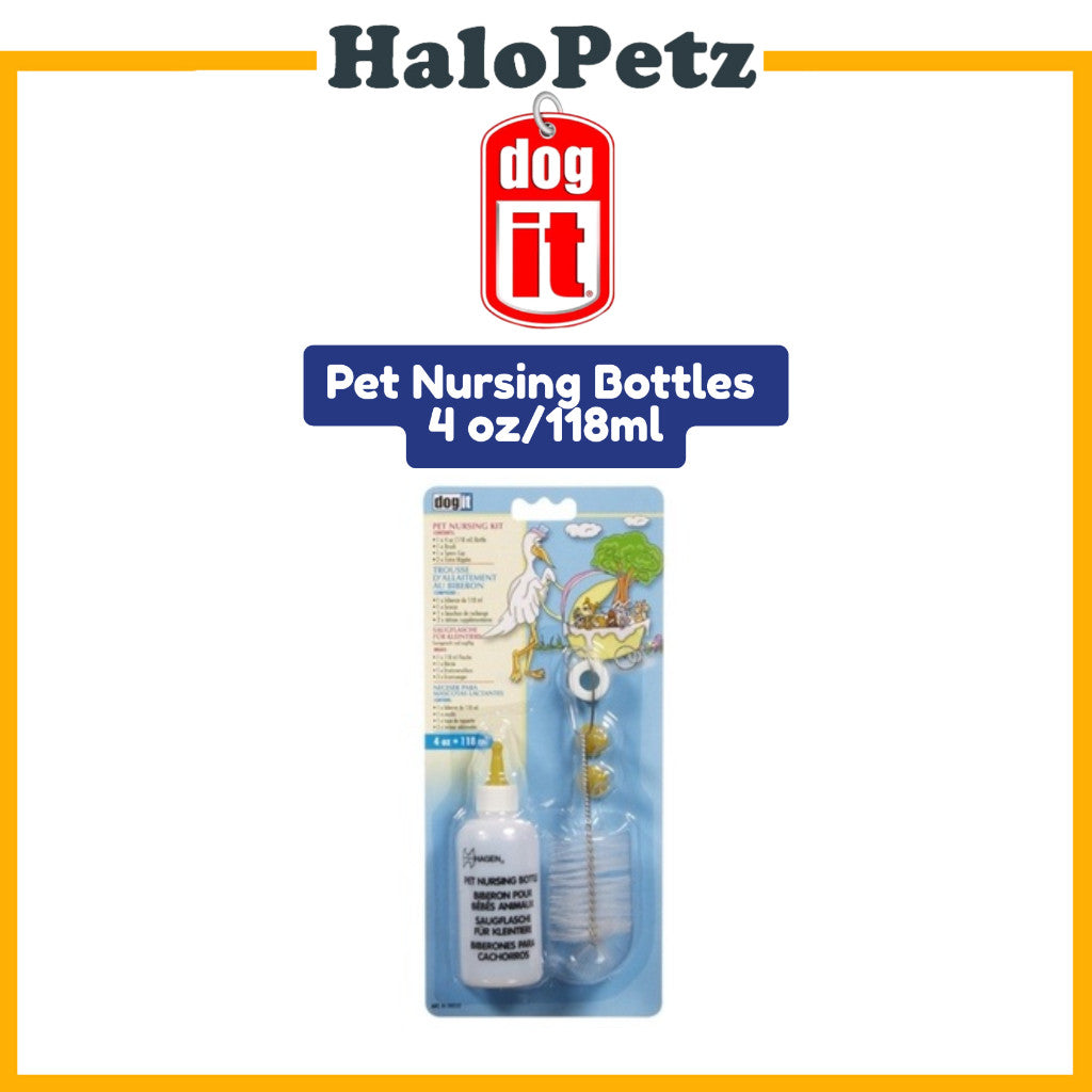 Dogit Pet Nursing Bottle 2oz & 4oz Feeding for Puppies & Kittens