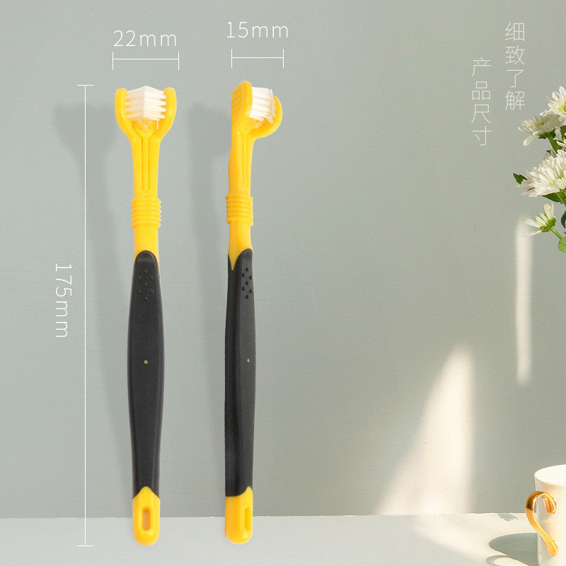Three-sided Pet Toothbrush For Dog and Cat