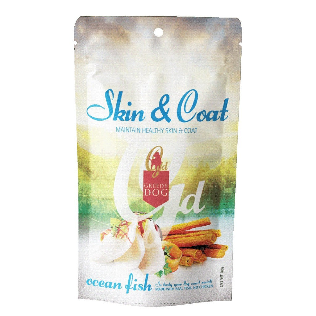 Greedy Dog Treats 80g - Metabolism, Skin & Coat, Digestion, Healthy Teeth and Bones