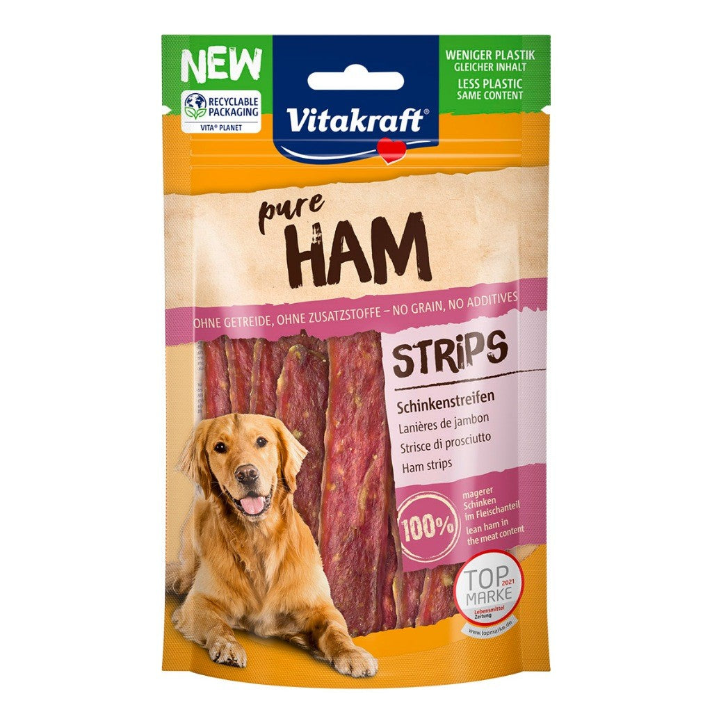 Vitakraft Pure Dog Treats Snacks 80g | Chicken, Lamb, Beef, Duck, Ham