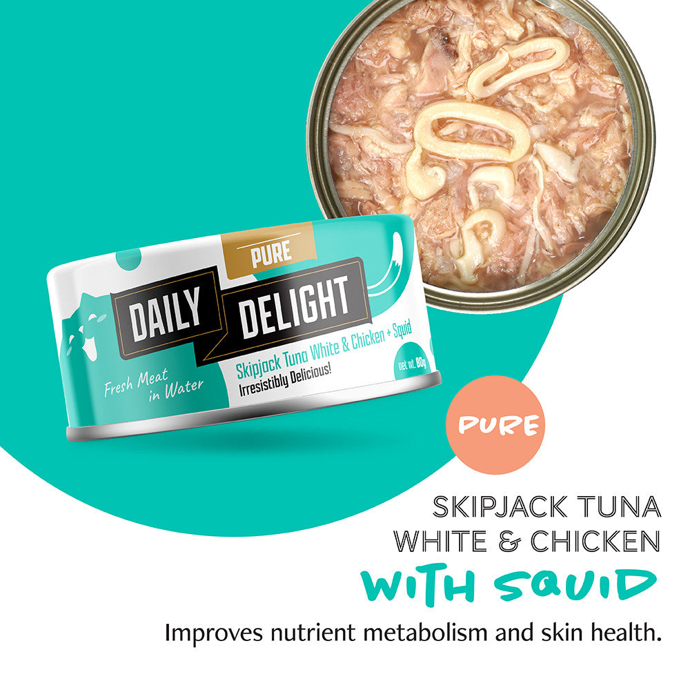 Daily Delight Pure Wet Tuna Cat Food 80g
