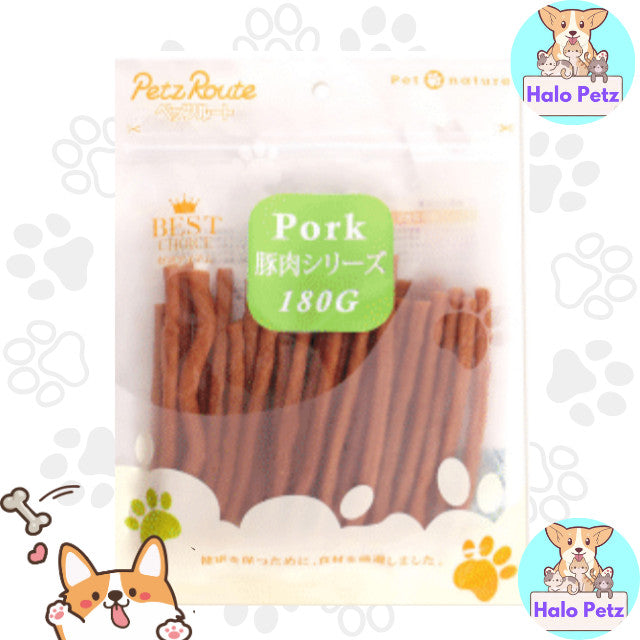 Petz Route Dog Treats 180g - Pork Chicken Steak
