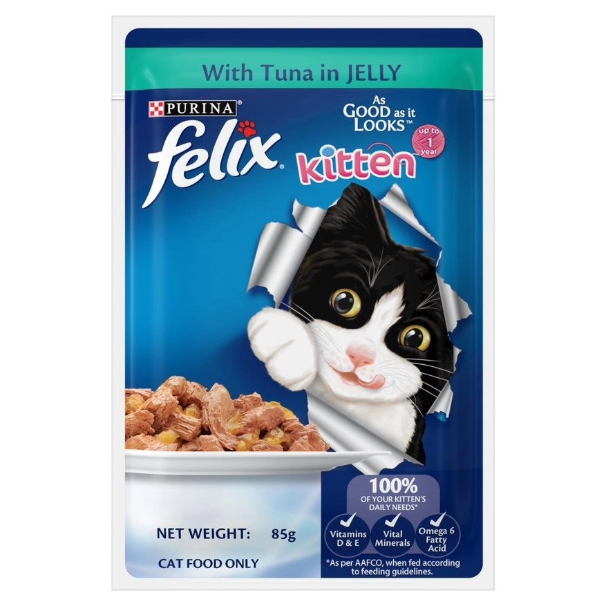 Purina Felix As Good As It Looks Jelly Cat Pouch 85g | Wet Food