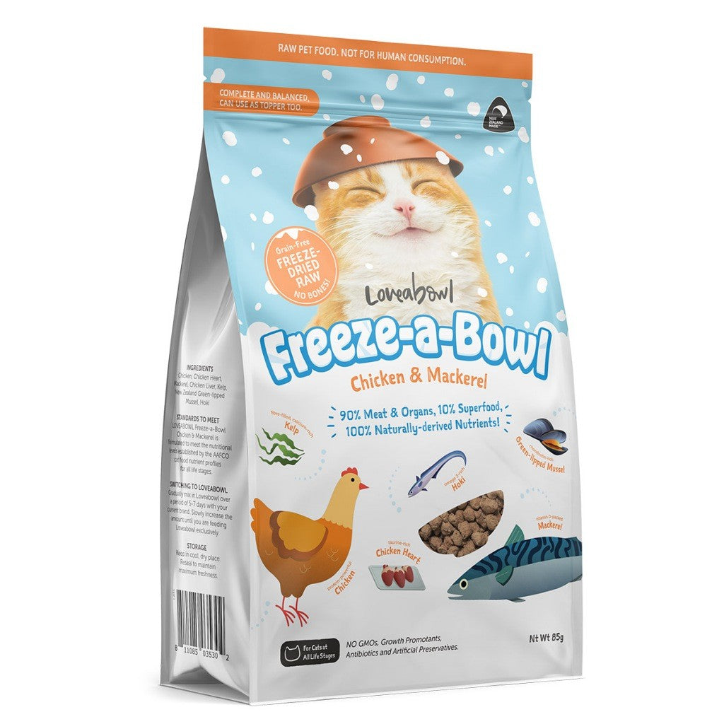 Loveabowl Freeze-a-Bowl Freeze Dried Cat Food 85g