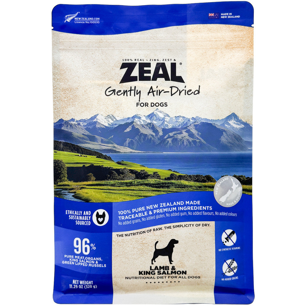 Zeal Gently Air-Dried Dog Food | Beef | Salmon | Lamb