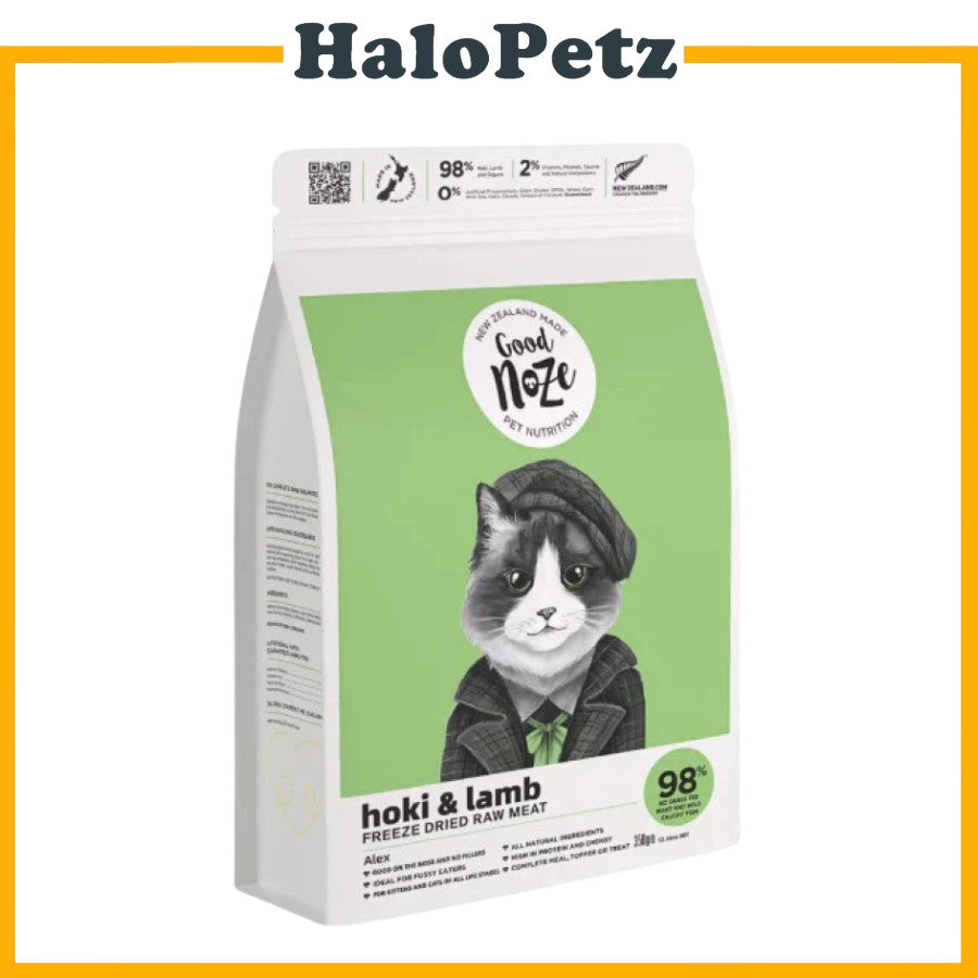 Goodnoze Freeze Dried Cat Food 350g | Nuggets | Beef | Chicken | Rabbit | Lamb | Hoki