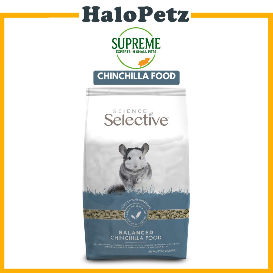 Supreme Science Selective Chinchilla Food 4.4lbs | Complete High-Fibre Chinchilla Diet