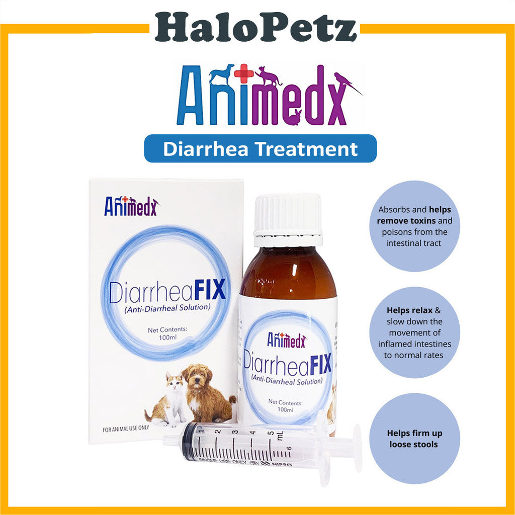 Animedx Diarrhealfix 100ml | Anti-Diarrhea Treatment for Dogs & Cats