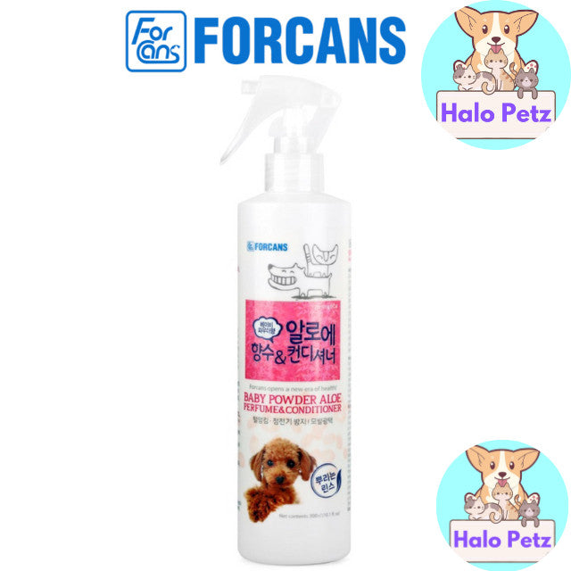 Forcans Aloe Perfume & Conditioner for Dog & Cat 300ml- Floral /Baby Powder