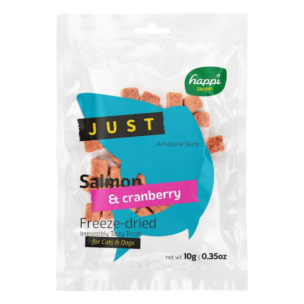 Happi Skippi Just Freeze-Dried Treats | Dog | Cat | Chicken | Cranberry | Salmon | Pumpkin | Cat Grass