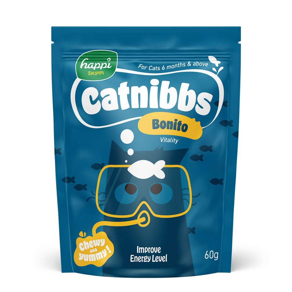 Happi Skippi Catnibbs Soft & Chewy Cat Treats 60g