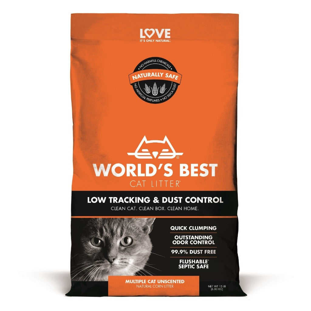 World's Best Cat Litter 7lb / 12lb / 14lb | Low Tracking, Clumping, Multiple Cat