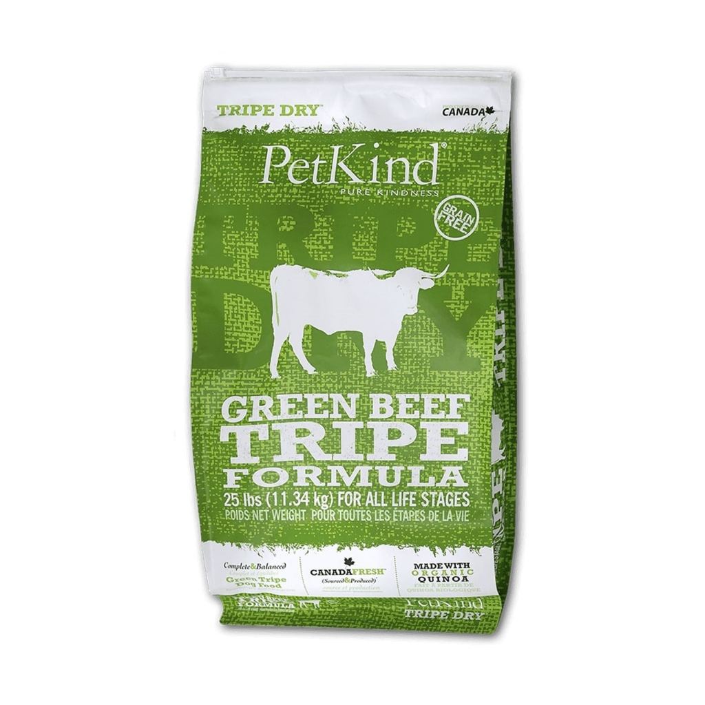 Petkind Triple Formula Dog Tripe Dry Food 25lbs | Grain-Free with Green Tripe