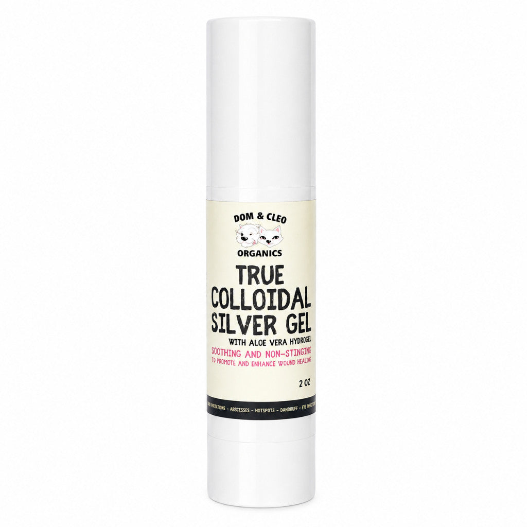 Dom & Cleo Colloidal Silver Spray Dropper Gel for Dogs Cats Pets | Skin Infection Hotspots Wounds Anti Bacterial