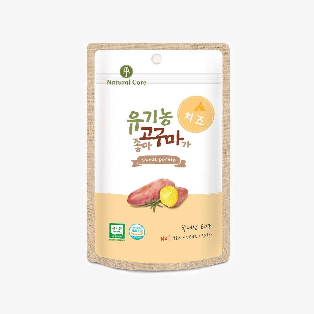Natural Core Sweet Potato Dog Treats 60g - Blueberry | Cheese Flavor