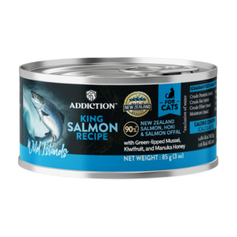 Addiction Wild Islands Grain-Free Wet Canned Cat Food 85g | Venison, Highland, Island Birds, King Salmon