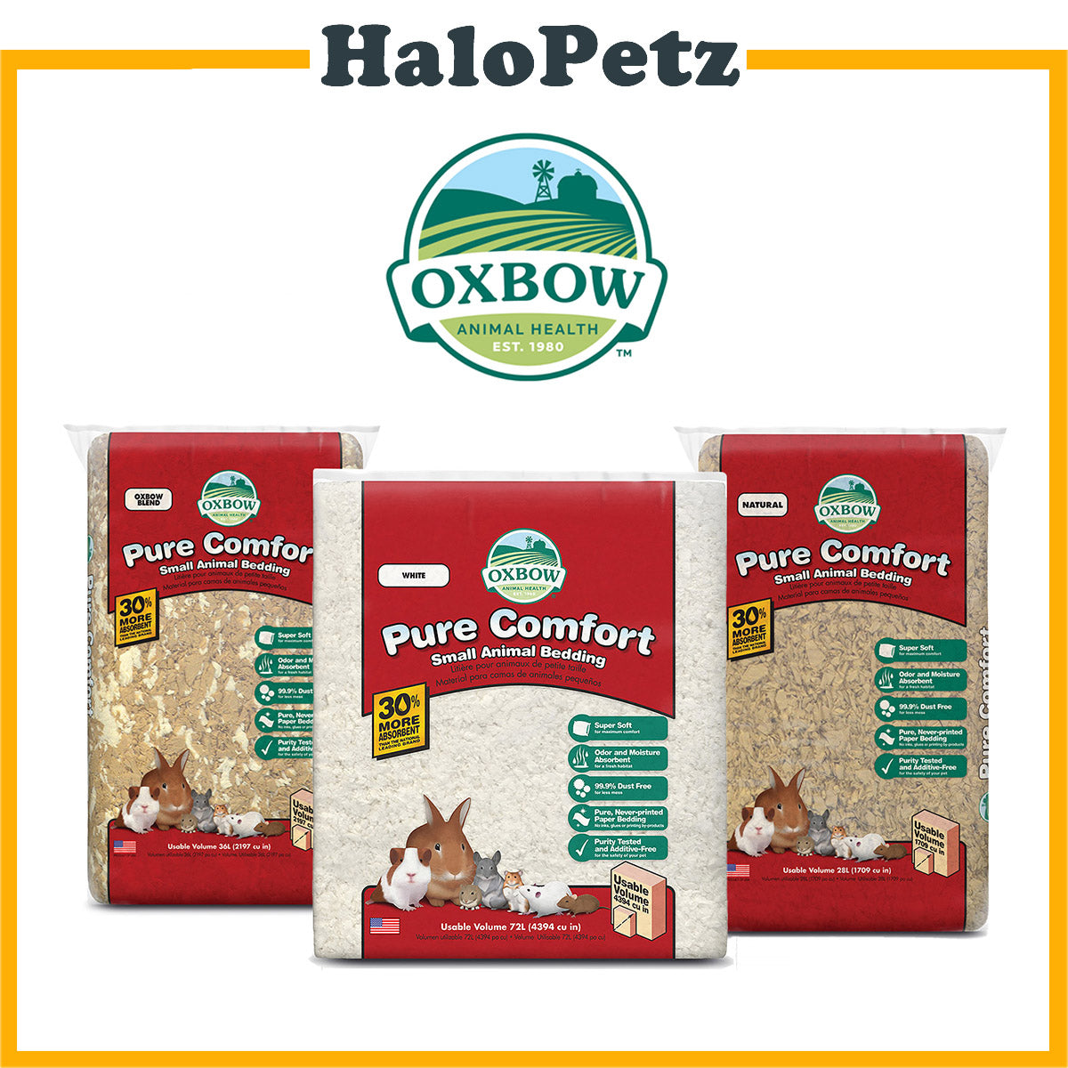 Oxbow Pure Comfort | Small Pet Bedding | Paper