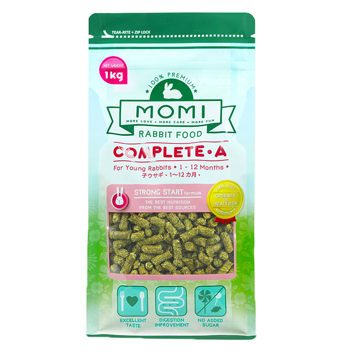 Momi Complete Diet Pellets for Rabbit 1 KG | Adult | Young