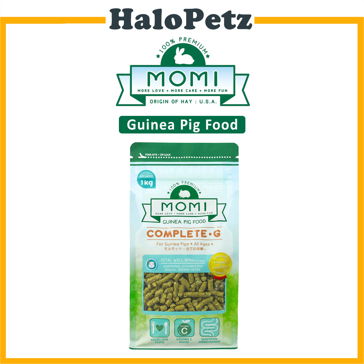 Momi Complete-G Guinea Pig Food/ Dry Pellet 1kg