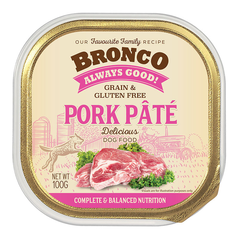 Bronco Dog Wet Tray Food 100g