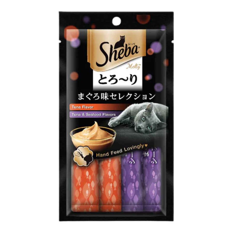 Sheba Melty Lickable Cat Treats 4 Sticks | Creamy Snack for Cats