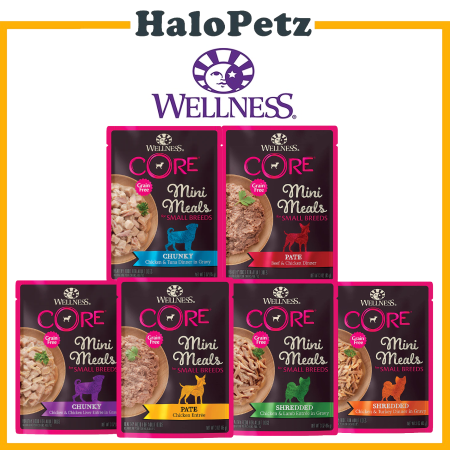 Wellness CORE Small Breed Mini Meals Grain-Free Wet Dog Food 3oz | Small Dog Wet Food