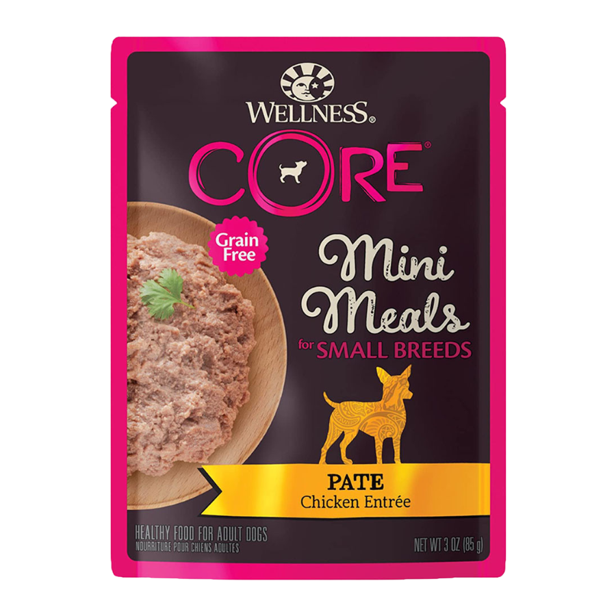 Wellness CORE Small Breed Mini Meals Grain-Free Wet Dog Food 3oz | Small Dog Wet Food