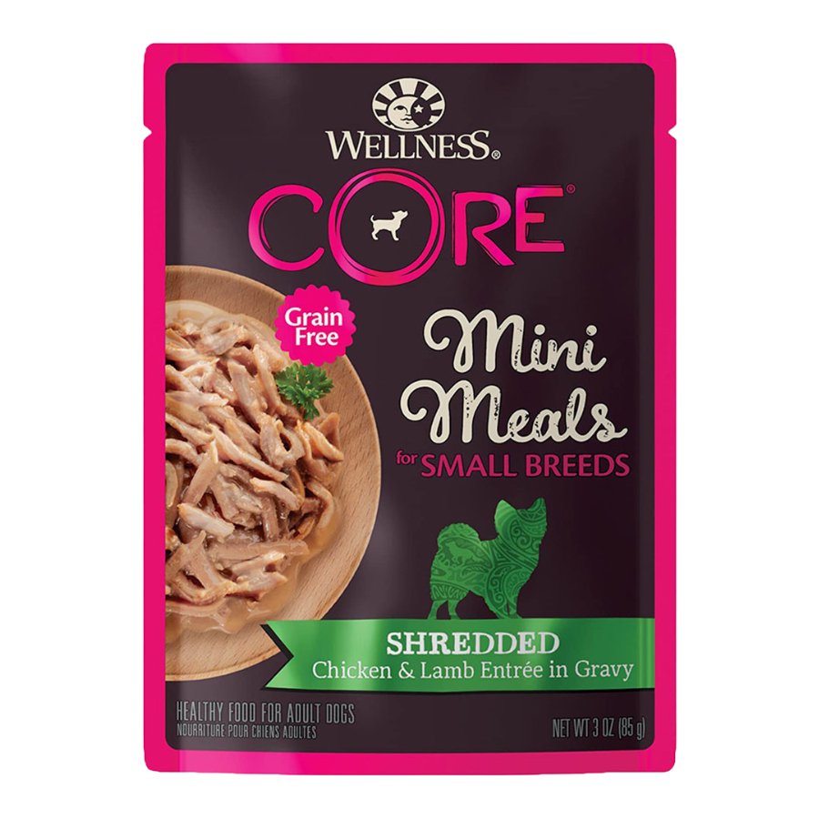 Wellness CORE Small Breed Mini Meals Grain-Free Wet Dog Food 3oz | Small Dog Wet Food
