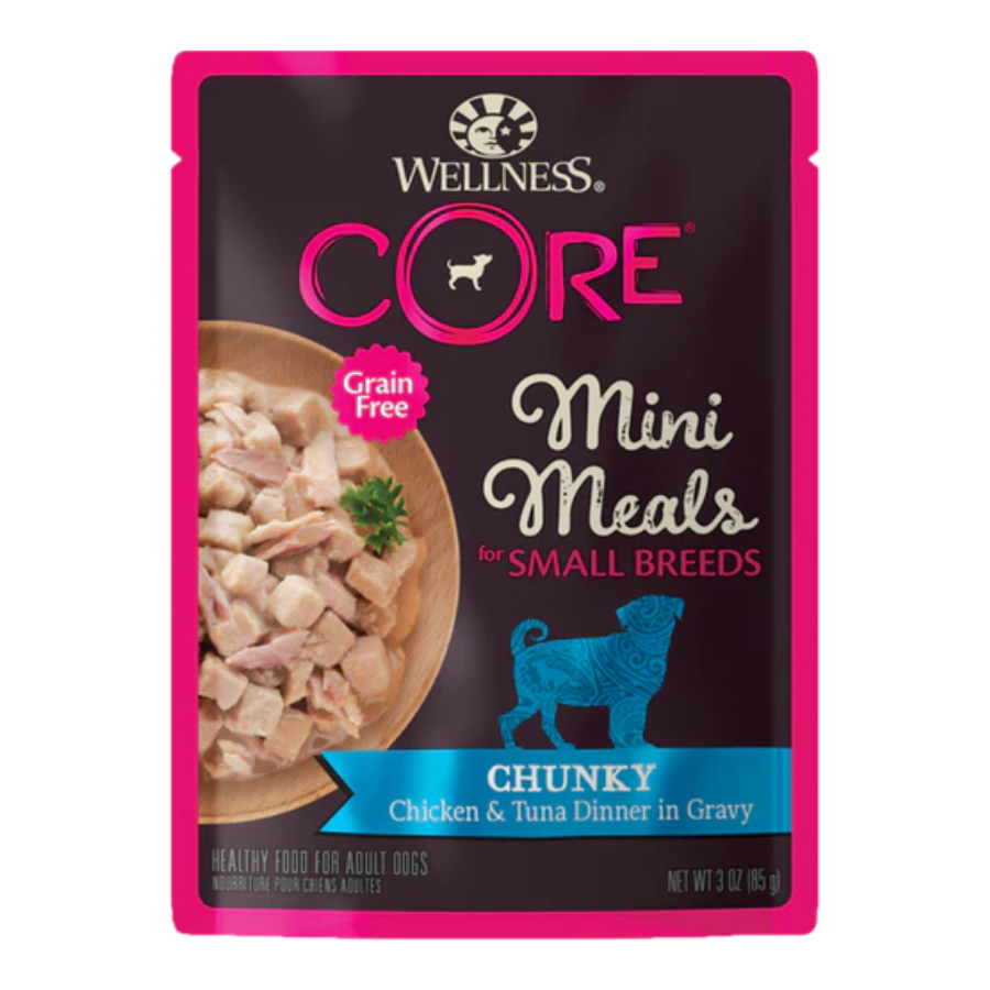 Wellness CORE Small Breed Mini Meals Grain-Free Wet Dog Food 3oz | Small Dog Wet Food