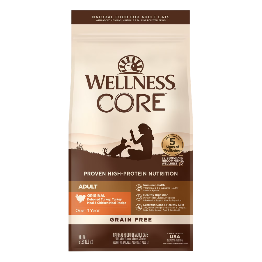Wellness CORE Grain-Free Dry Cat Food | High Protein Adult Cat Kibble