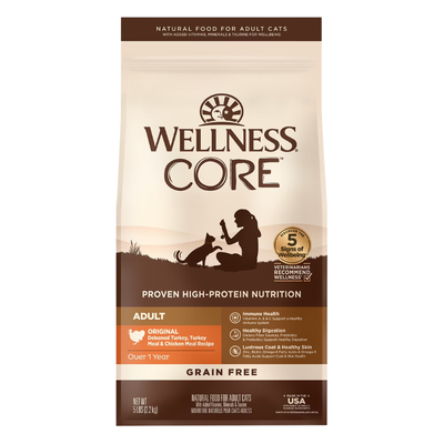 Wellness CORE Grain-Free Dry Cat Food | High Protein Adult Cat Kibble