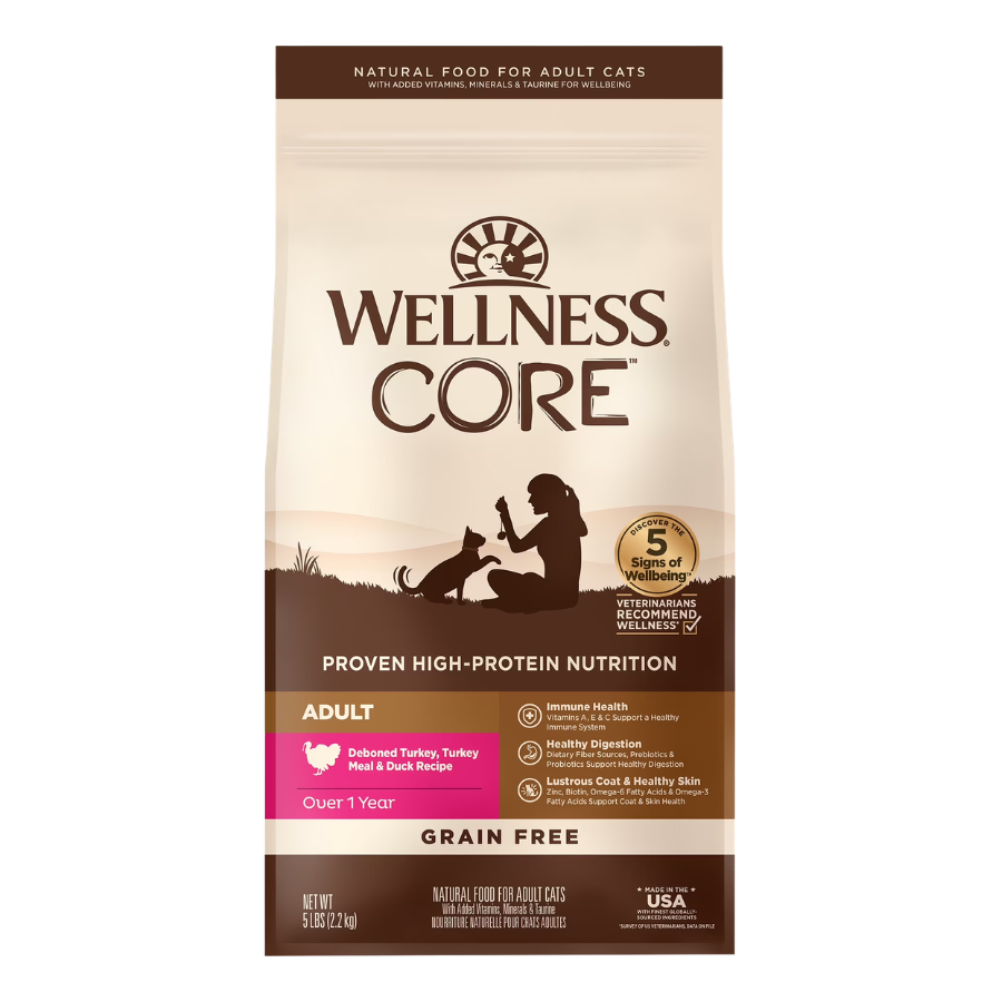 Wellness CORE Grain-Free Dry Cat Food | High Protein Adult Cat Kibble