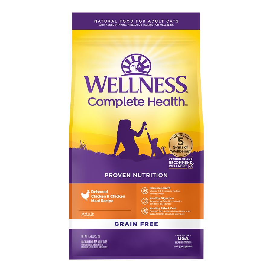 Wellness Complete Health Grain Free Dry Cat Food 5.5lbs