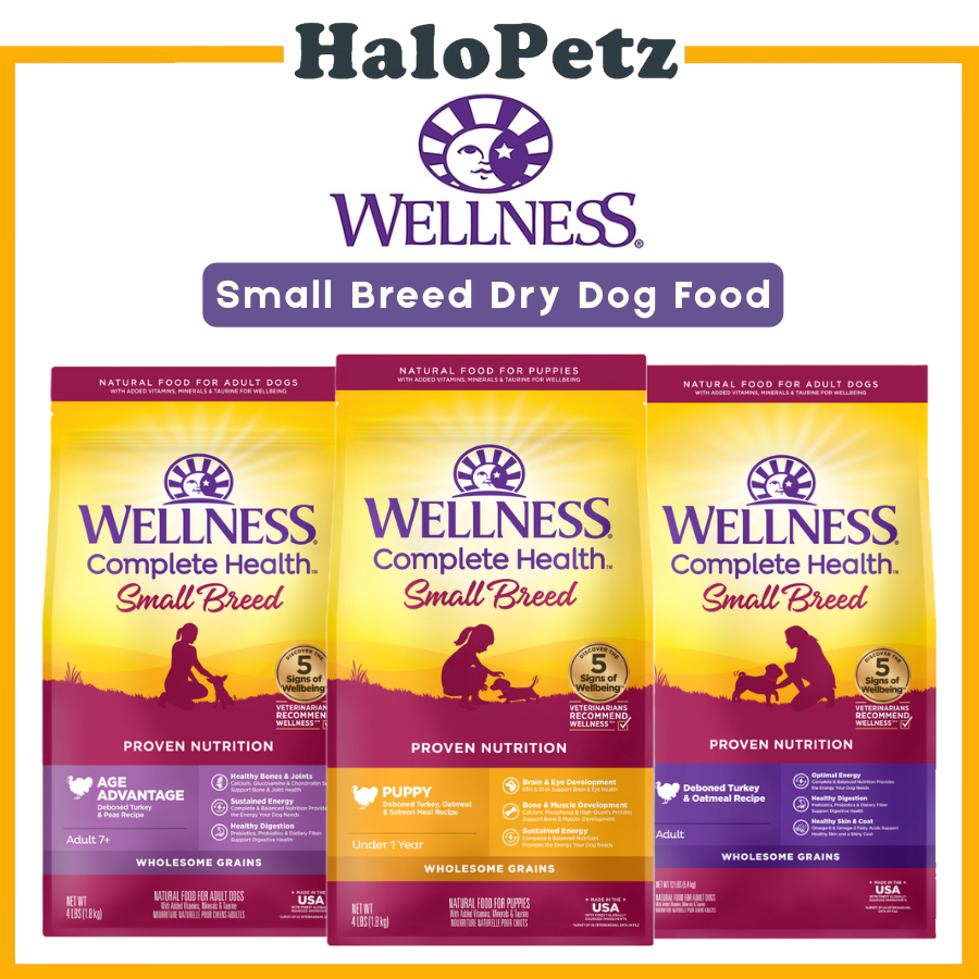 Wellness Small Breed Complete Health Dry Dog Food 4lbs