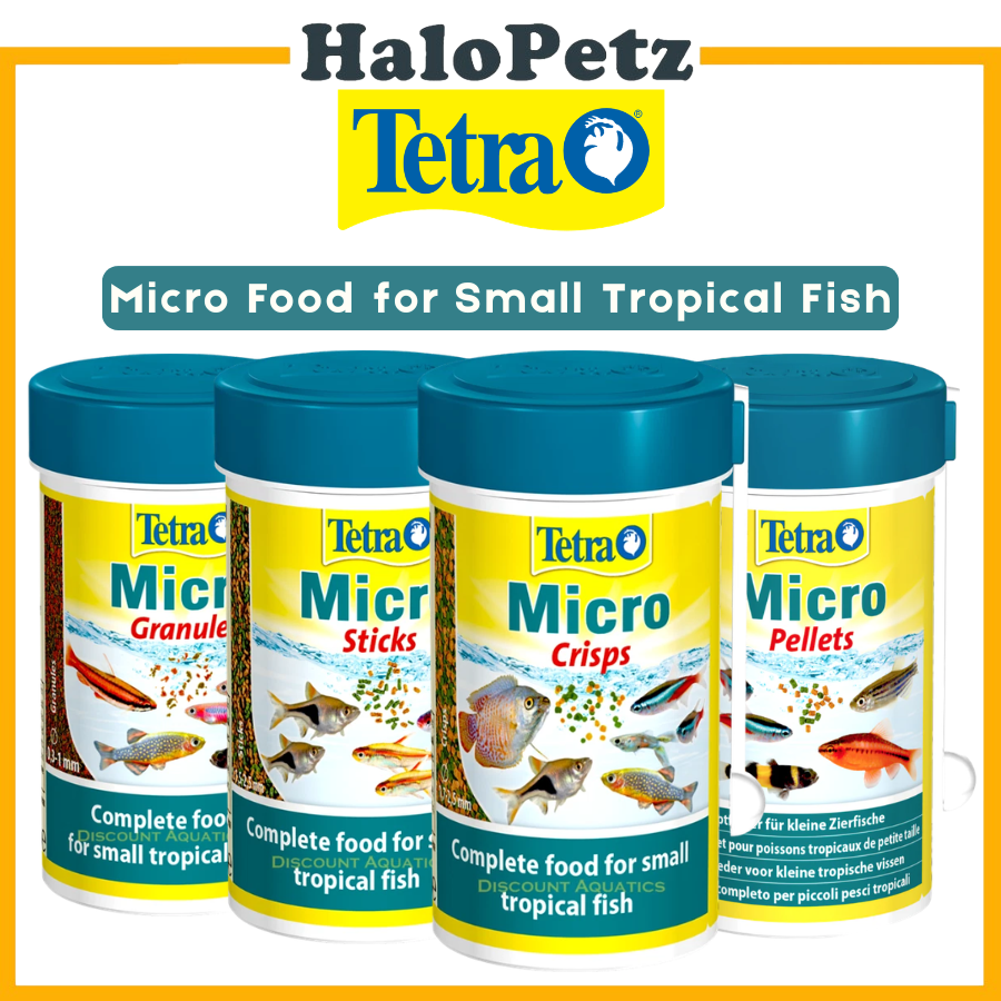 Tetra Micro Pellets Granules Sticks Crisps Complete Food for Small Tropical Fish