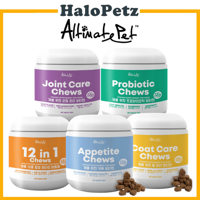 Altimate Pet Dog Supplement 120 Soft Chews -Joint, Multivitamin, Skin & Coat, Probiotics, Appetite