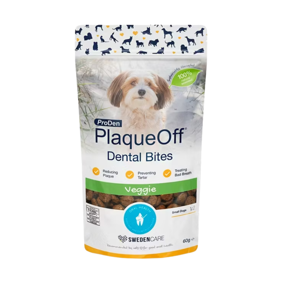 Proden Plaque Off Dental Bites for Dogs - Veggie | Small Dog | Large Dod