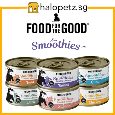 Food For The Good Smoothies Cat Canned Food 80g | Salmon Chicken Quail Rabbit Tuna Duck Can