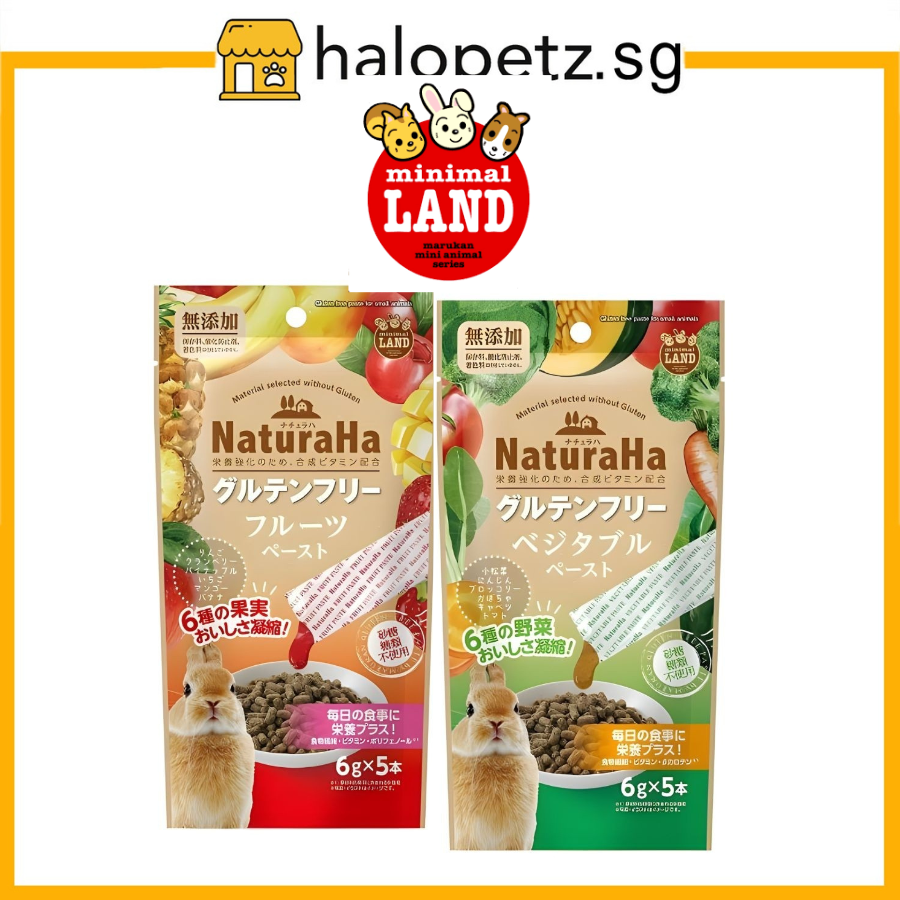 Marukan Naturaha Gluten-free Vegetable/Fruit Paste for Small Animals 30g | Rabbits, Guinea pigs, Hamsters