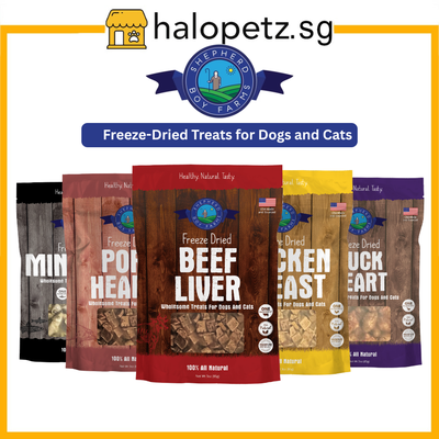 Shepherd Boy Farms Freeze-Dried Treats for Dogs & Cats 3oz  | Beef Chicken Duck Lamb Minnows Pork Bison