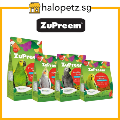 Zupreem Bird Food - Fruitblend, Smart Select, Pure Fun, Natural, Sensible Seeds for Parakeet, Conure, Parrot, Cockatiel